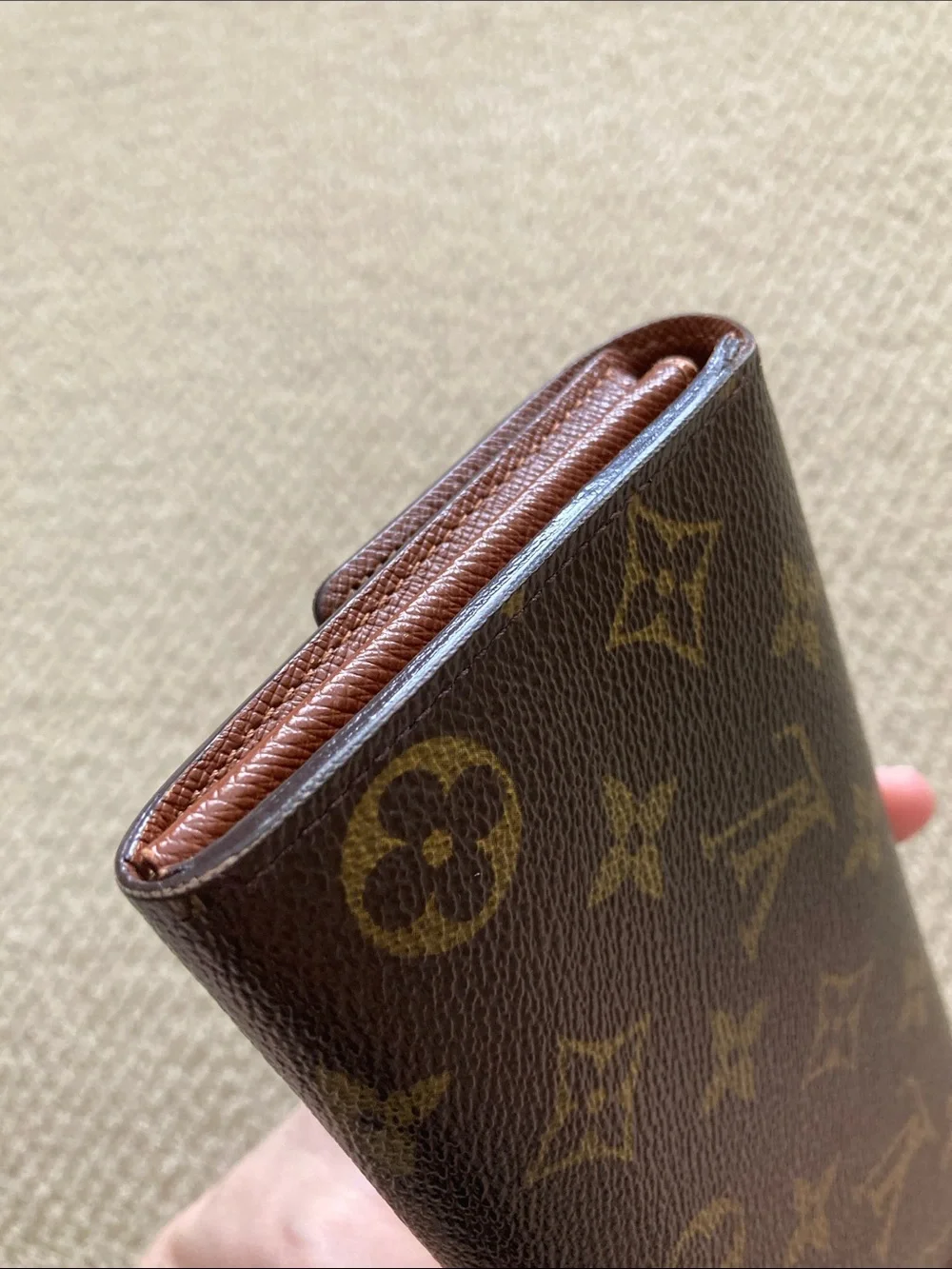 Louis Vuitton Monogram Leather Large Continental Wallet Brown EUC *No Snap - Picture 4 of 16